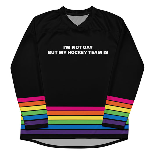 NOT GAY HOCKEY JERSEY