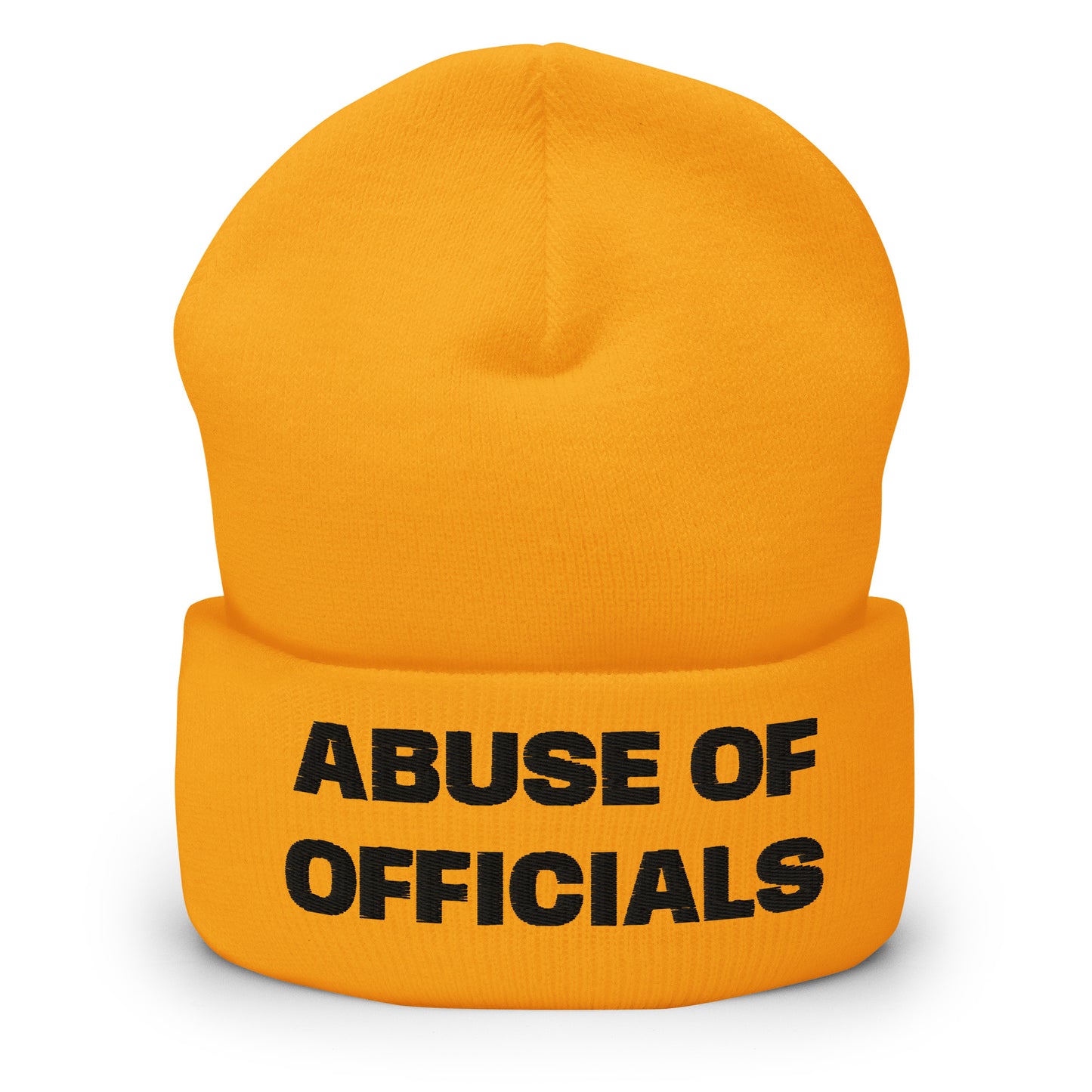 ABUSE OF OFFICIALS PENALTY BEANIE