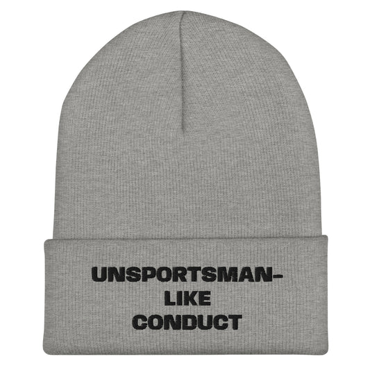 UNSPORTSMAN-LIKE CONDUCT