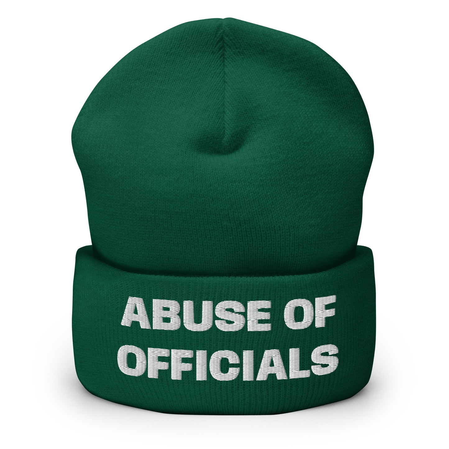 ABUSE OF OFFICIALS PENALTY BEANIE