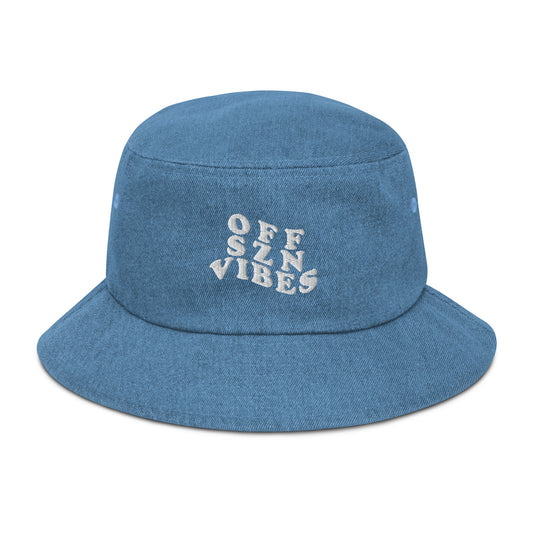 OFF SZN VIBES DENIM BUCKET HAT