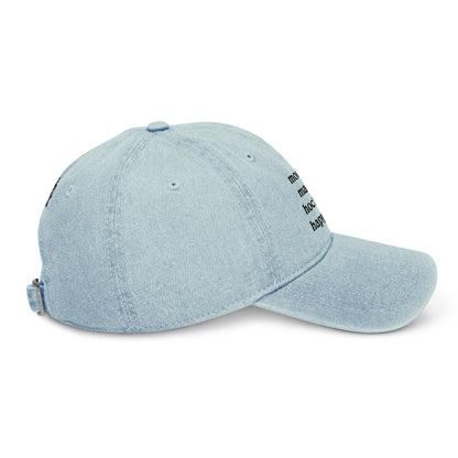 MOMS MAKE HOCKEY HAPPEN DENIM DAD HAT