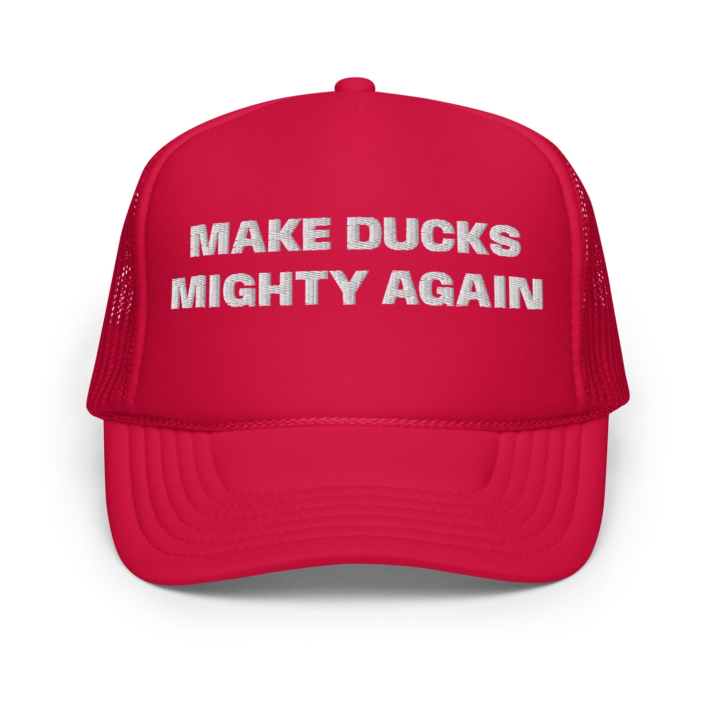 MAKE DUCKS MIGHTY TRUCKER HAT