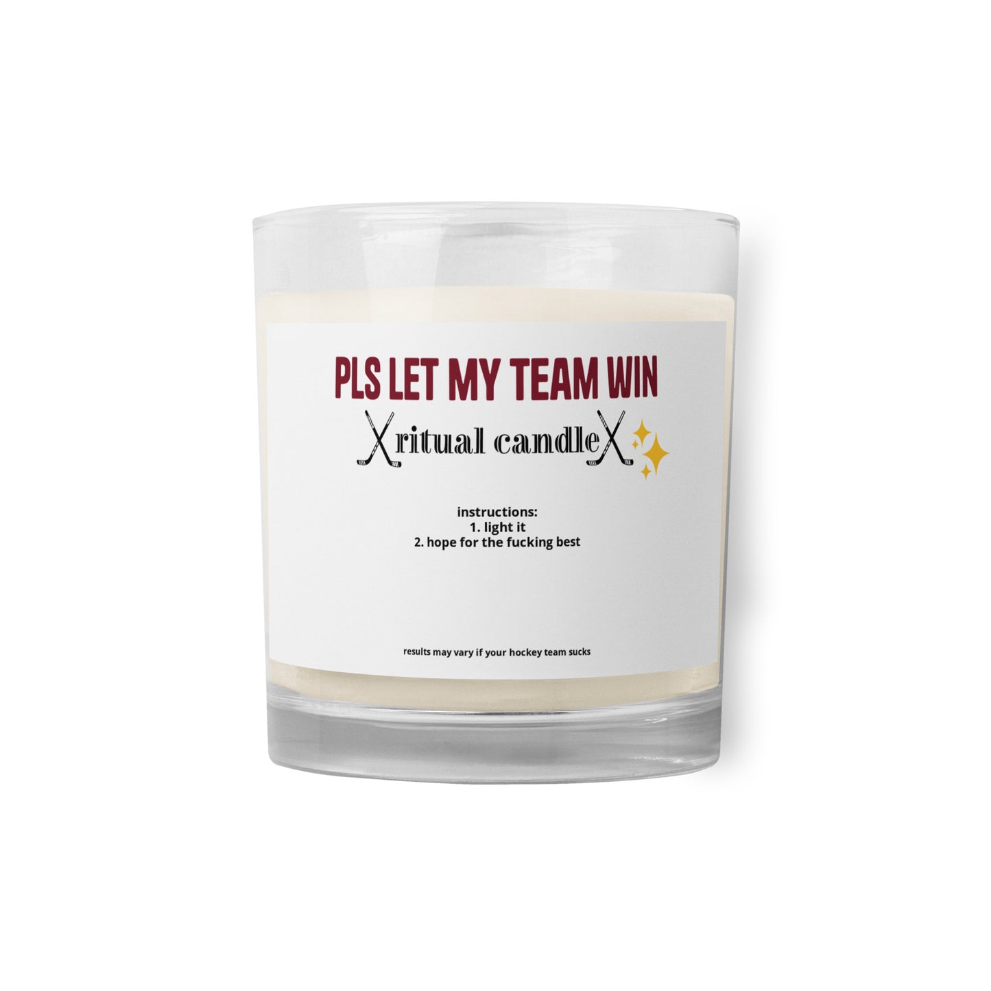 PLS WIN RITUAL CANDLE (MAROON)