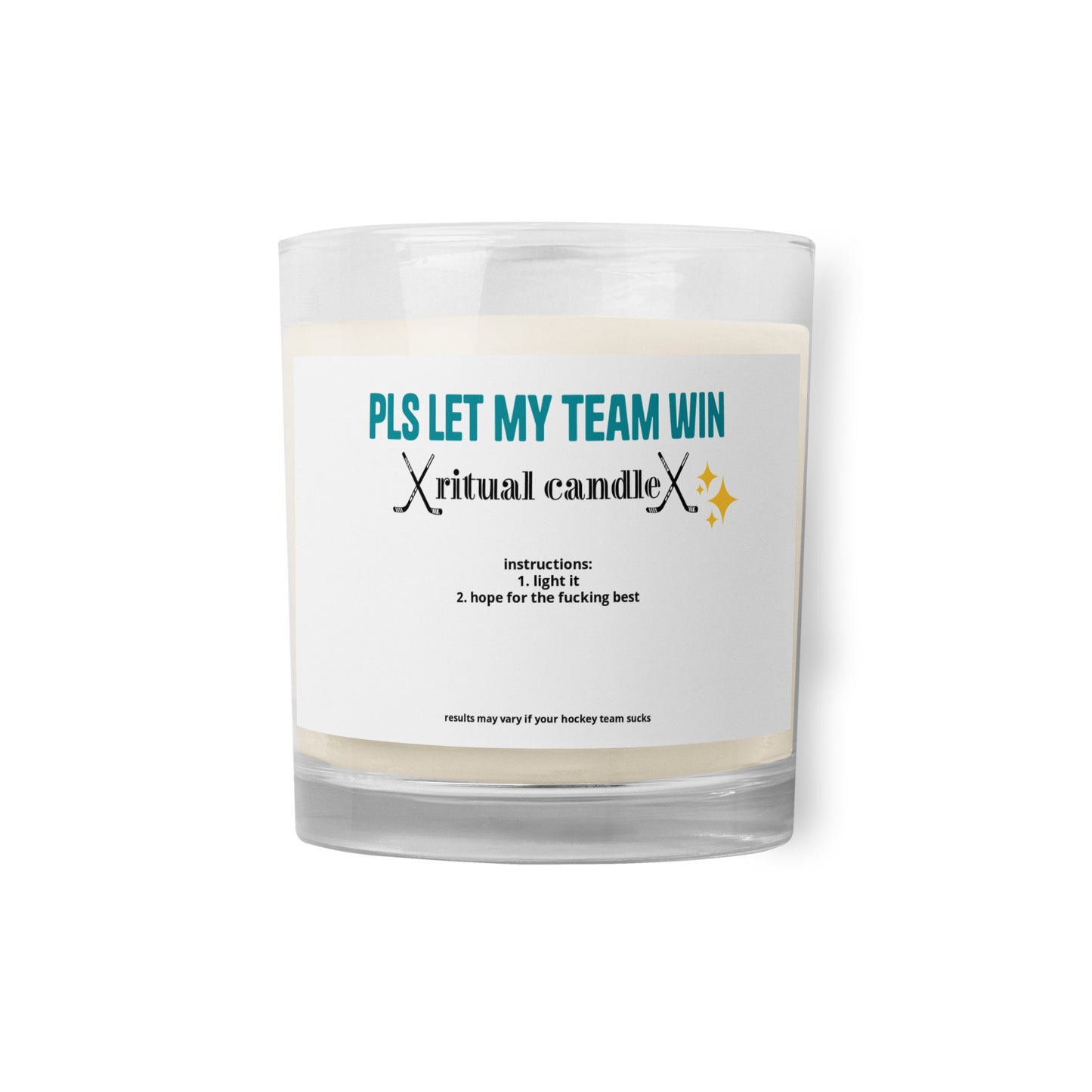 PLS WIN RITUAL CANDLE (TEAL)