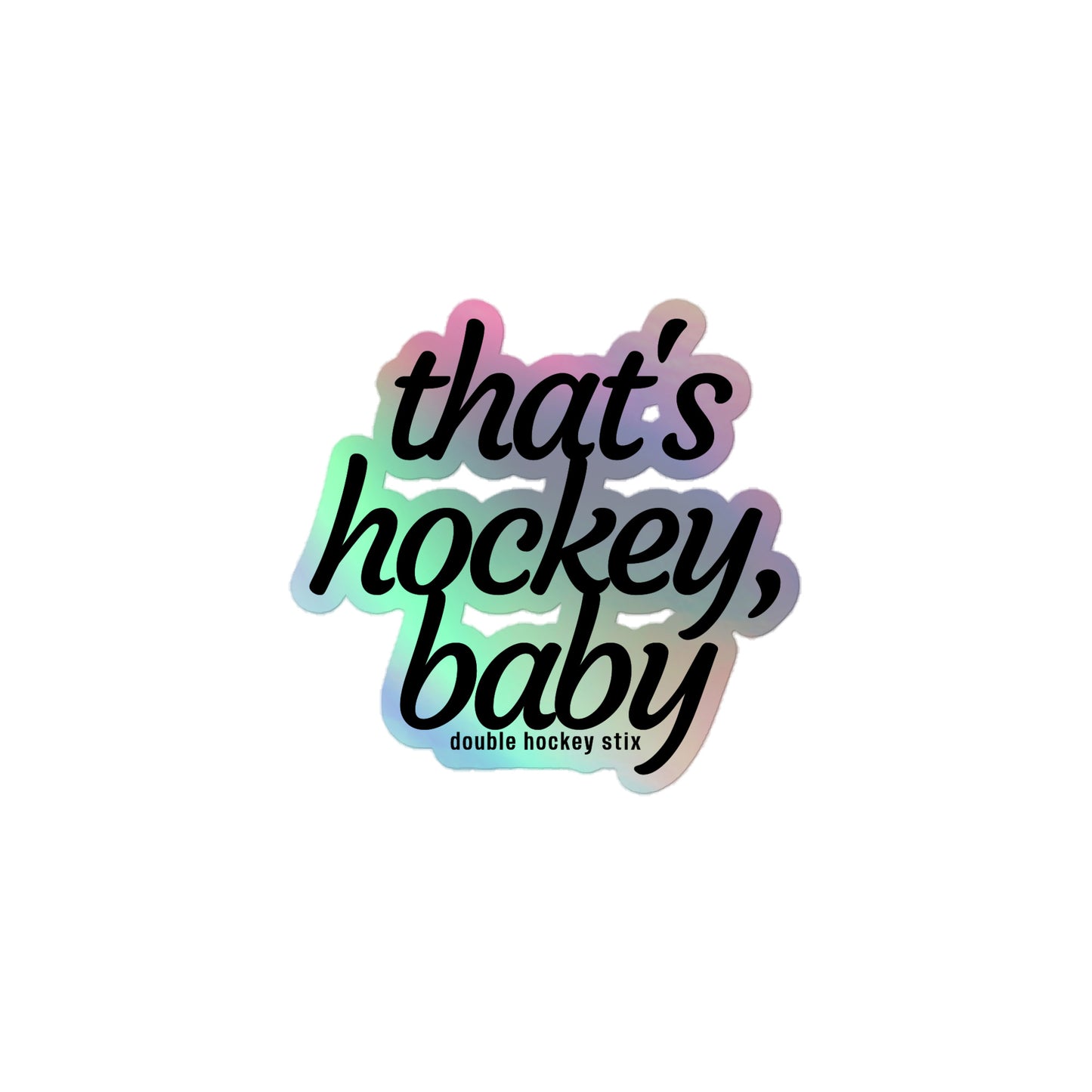 HOCKEY BABY STICKER