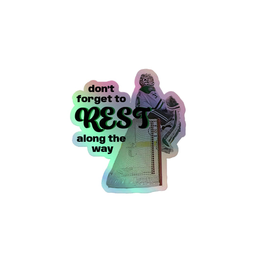 REST HOLOGRAPHIC STICKER