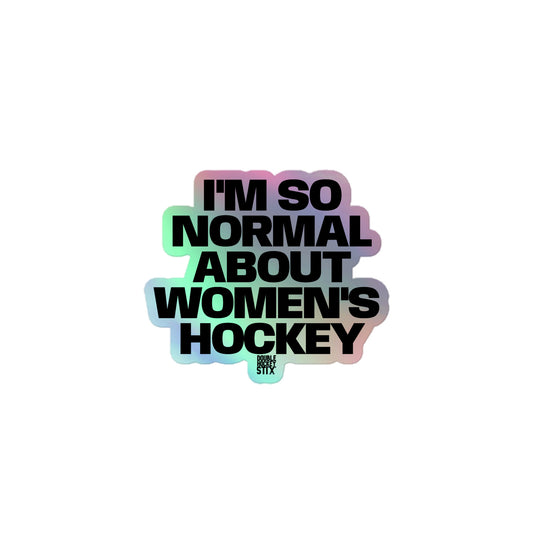 WOMEN'S HOCKEY NORMAL HOLOGRAPHIC STICKER