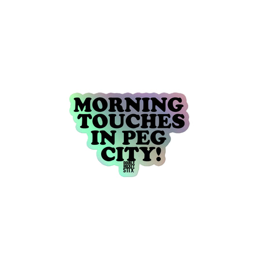 PEG CITY HOLOGRAPHIC STICKER