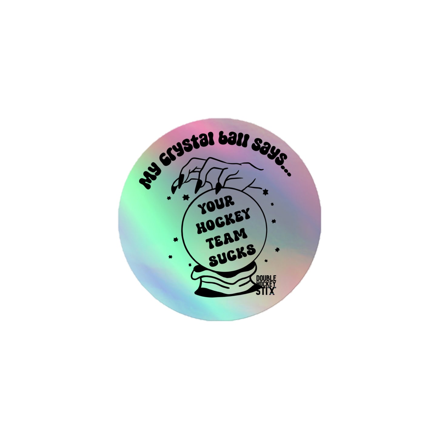 CRYSTAL BALL HOLOGRAPHIC STICKER H24