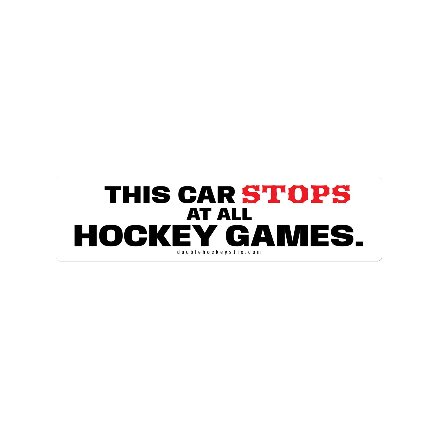 STOP BUMPER STICKER