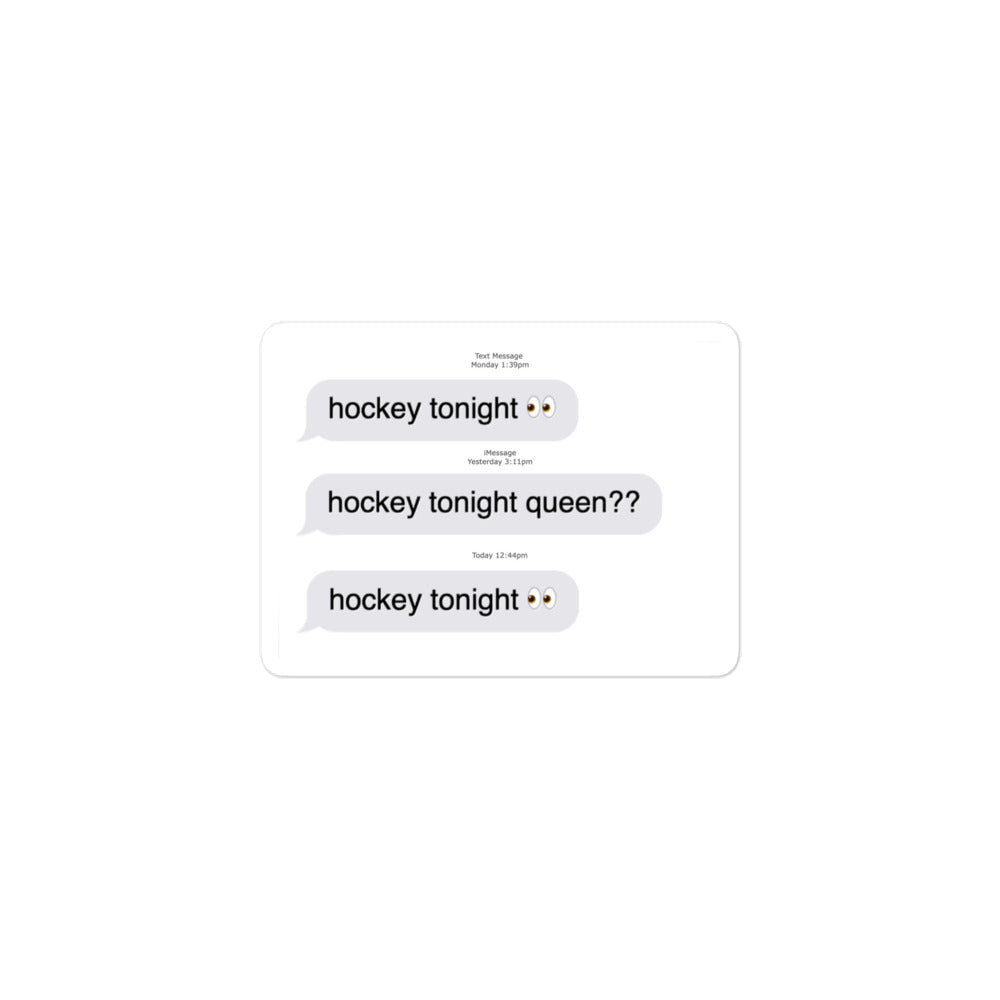 HOCKEY TONIGHT?👀 STICKER