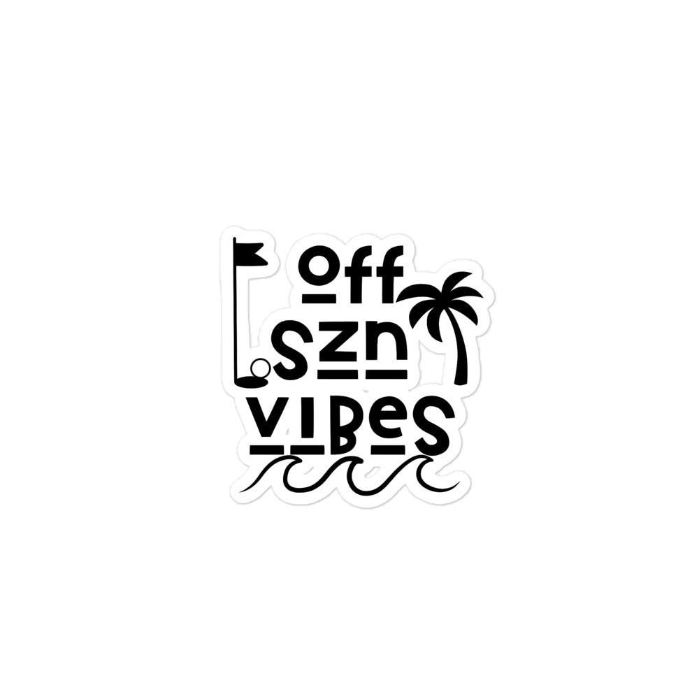 OFF SZN VIBES KISS-CUT STICKER