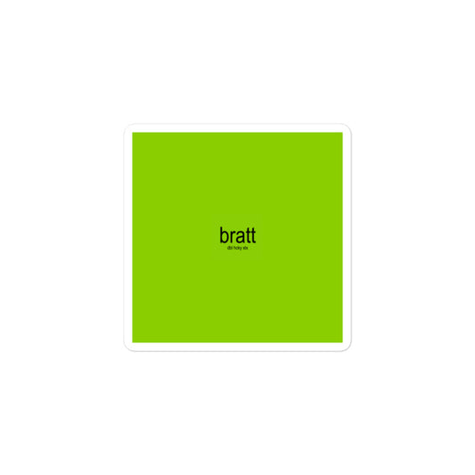 BRATT SUMMER STICKER