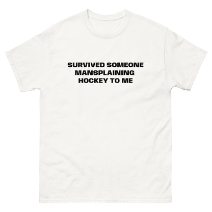 SURVIVED MANSPLAINING TEE