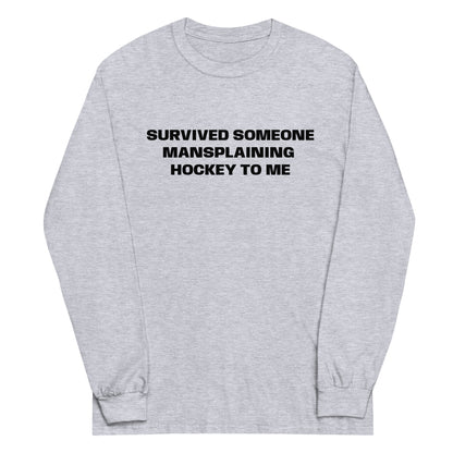 SURVIVED MANSPLAINING LONGSLEEVE