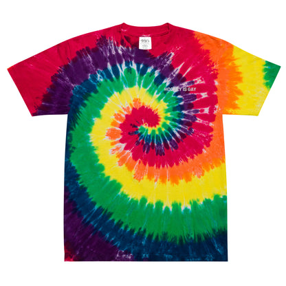 HOCKEY IS GAY EMBROIDERED TIE DYE