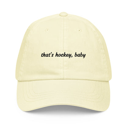 CHAPEAU DE PAPA PASTEL BÉBÉ HOCKEY