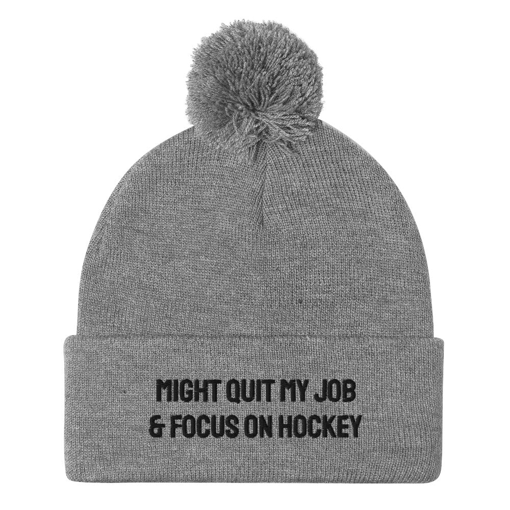 FOCUS ON HOCKEY POM BEANIE