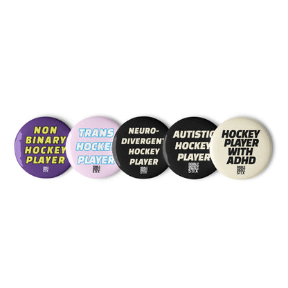 OUT N PROUD HOCKEY PLAYER BUTTON SET