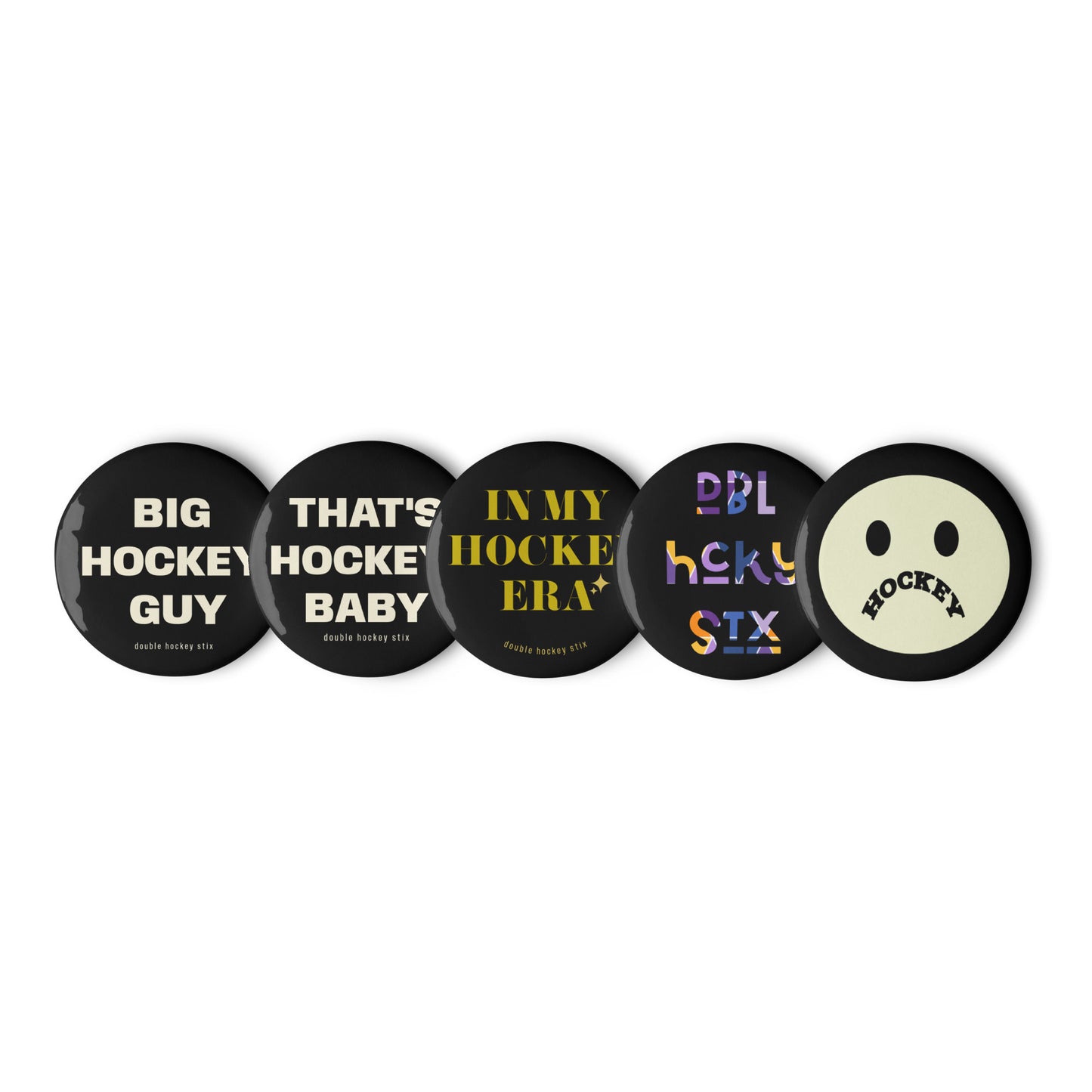 BIG HOCKEY GUY BUTTON SET