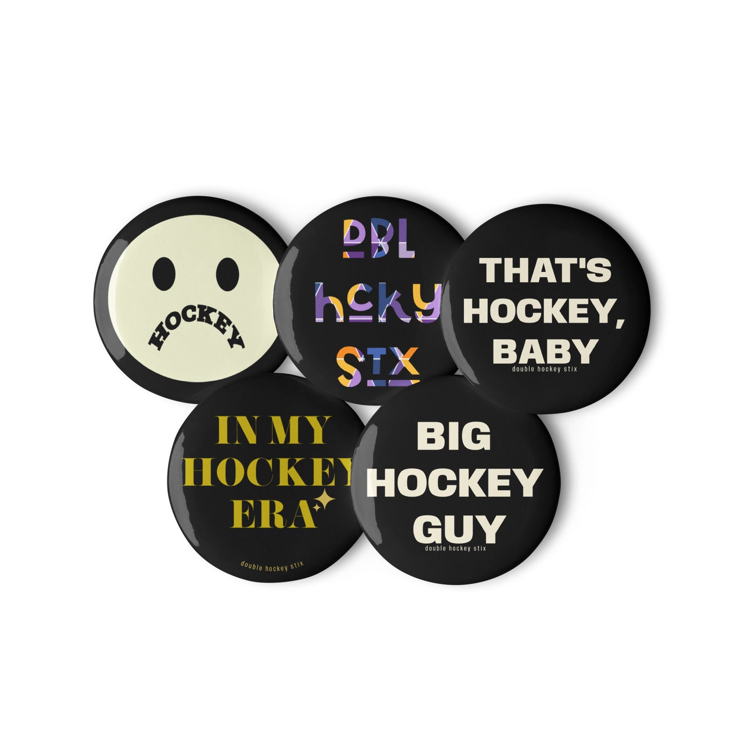 BIG HOCKEY GUY BUTTON SET