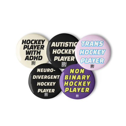 OUT N PROUD HOCKEY PLAYER BUTTON SET