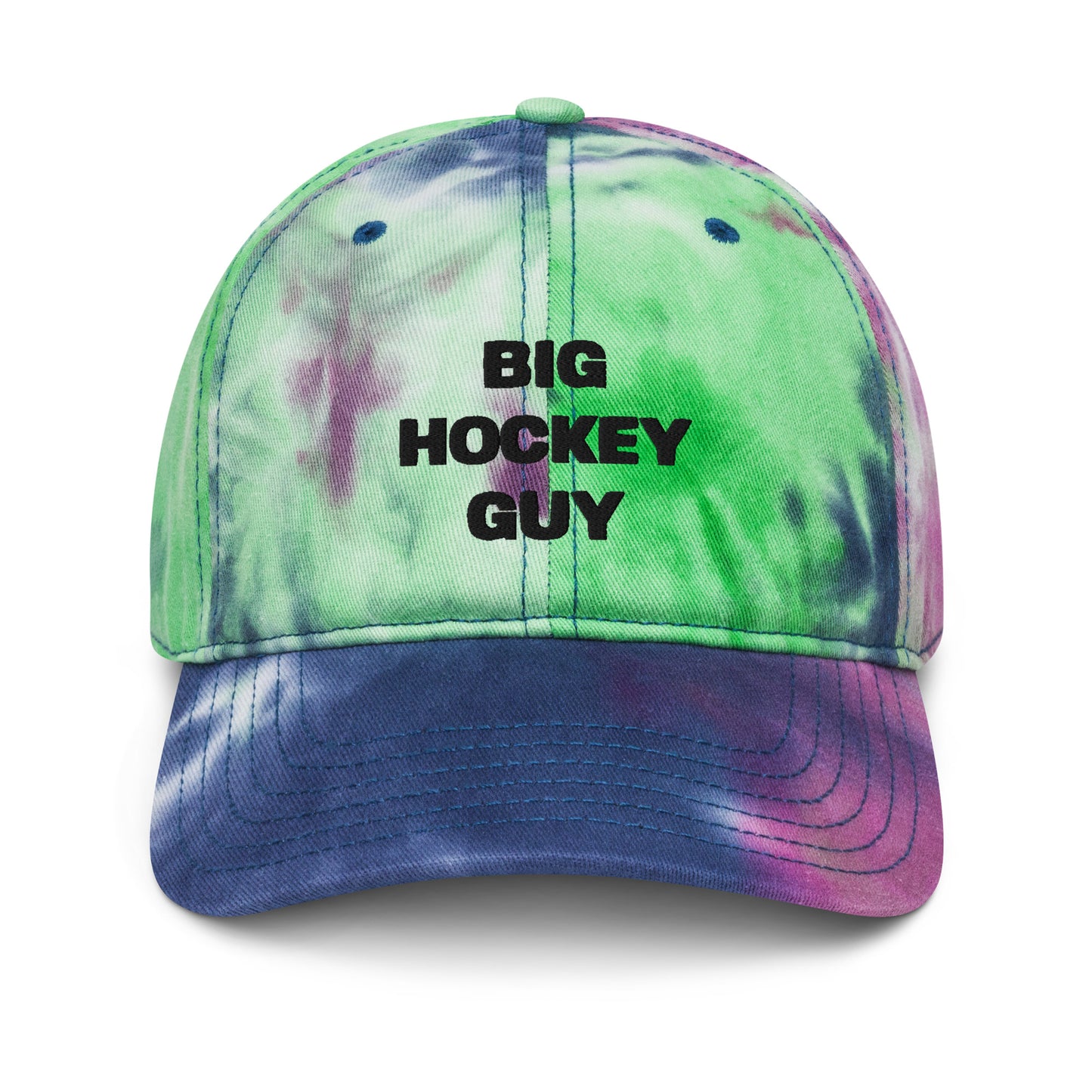 BIG HOCKEY GUY TIE DYE DAD HAT