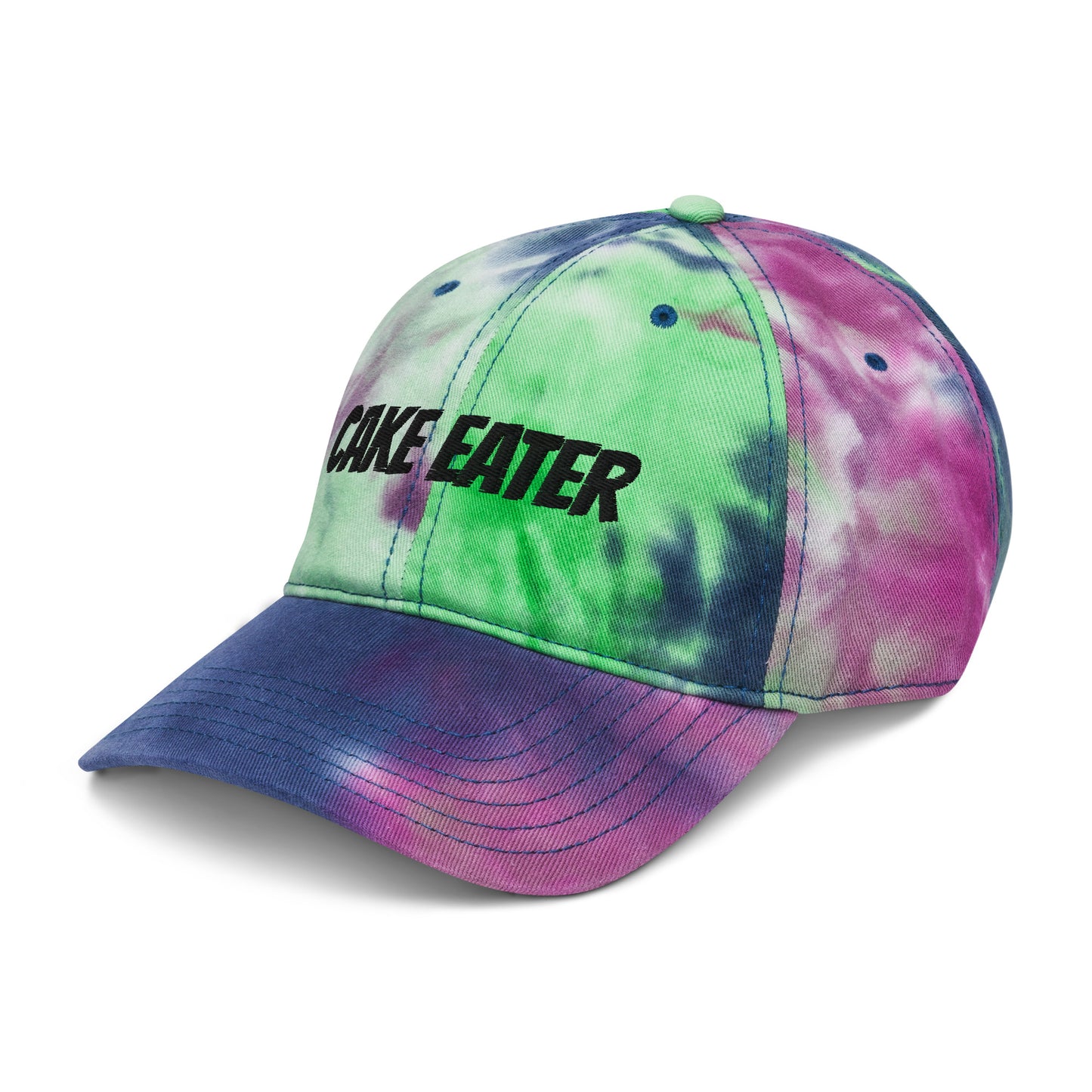 MIGHTY CAKE EATER TIE DYE DAD HAT