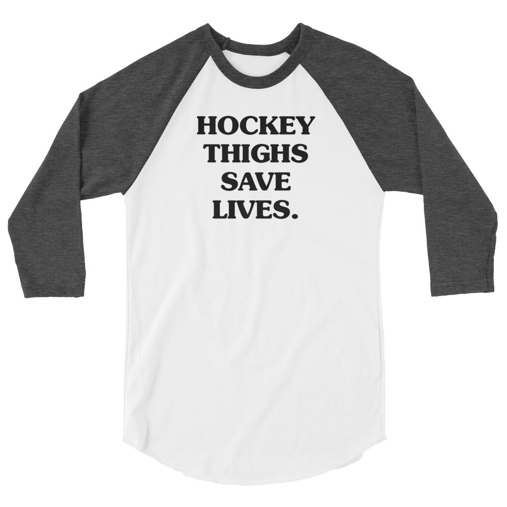 HOCKEY THIGHS BASEBALL TEE