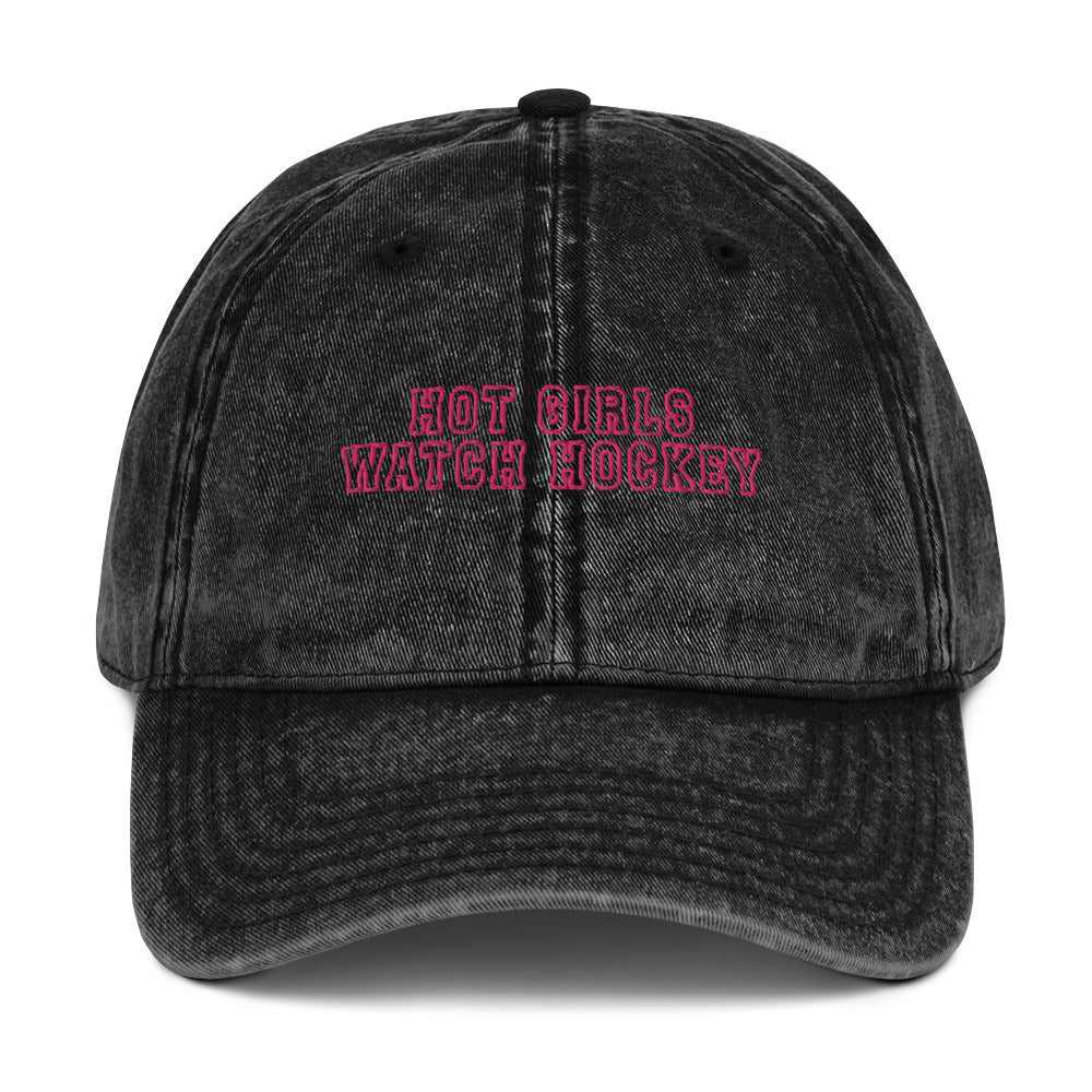 HOT GIRLS WATCH HOCKEY DAD HAT