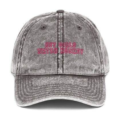 HOT GIRLS WATCH HOCKEY DAD HAT