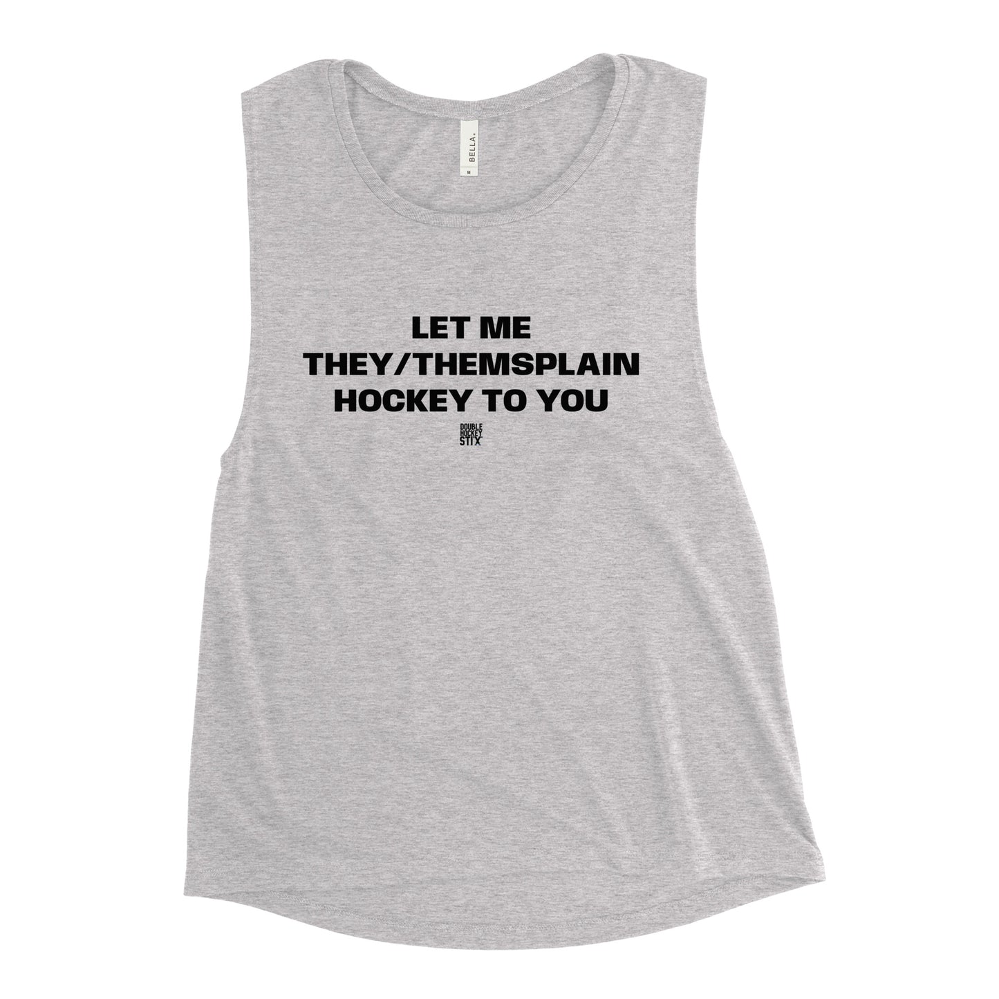 THEY/THEMSPLAIN HOCKEY MUSCLE TANK